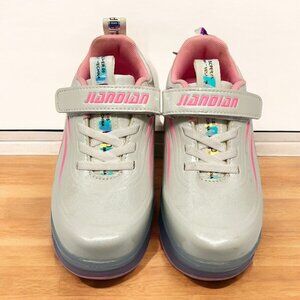 Jiandian Girls Roller Skates Shoes  Euro 31Pink Round Toe Low Top Shoes